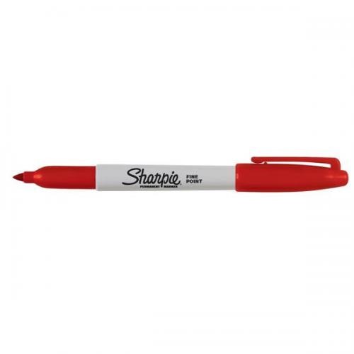 SHARPIE FINE fixka červená